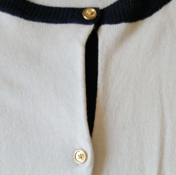 Anne Klein Cream/Navy Cardigan 2X NWT - Picture 4 of 8
